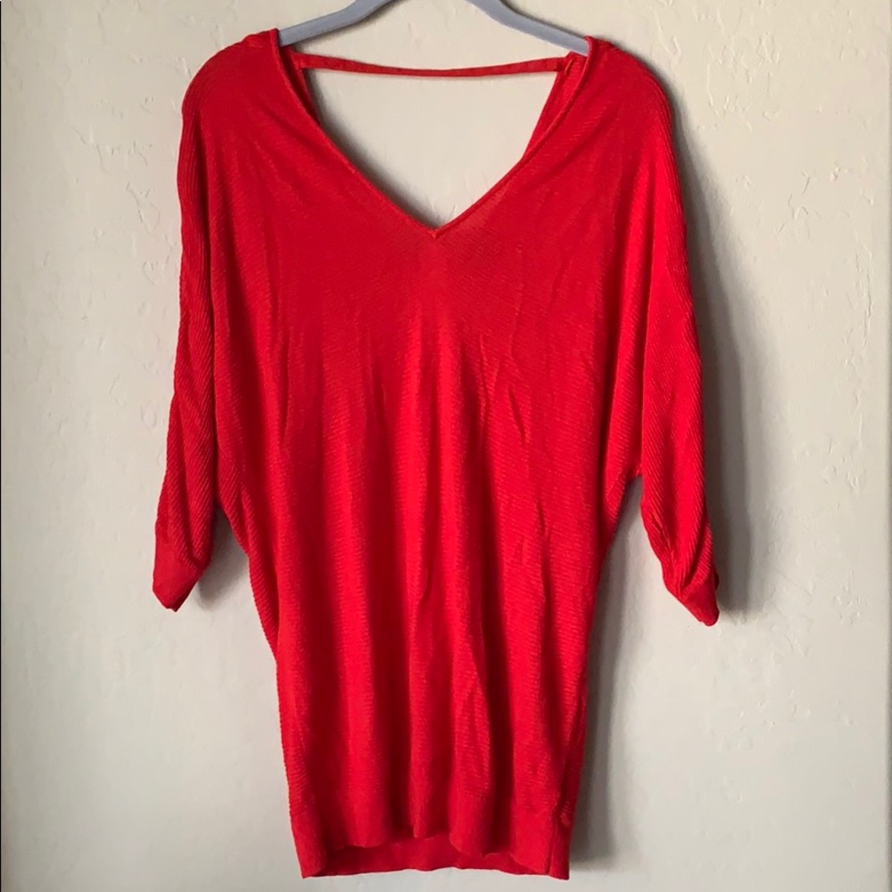 Express Long Sweater with Studded Back
